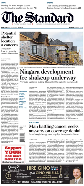 Cover of The Standard (St. Catharines)