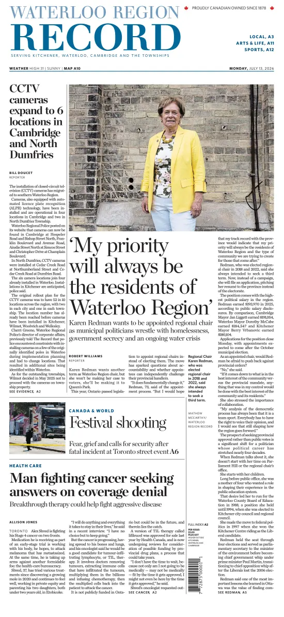 Cover of Waterloo Region Record