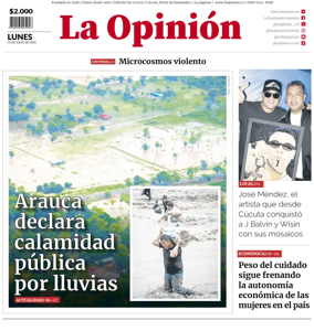Cover of La Opinion