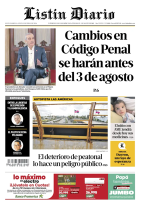 Cover of Listin Diario