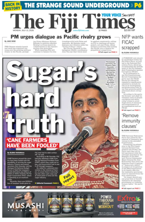 Cover of The Fiji Times