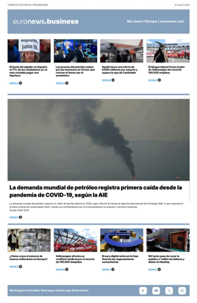 Cover of Euronews Business (Spanish) Compiled Edition