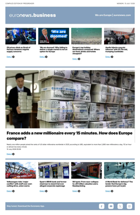 Cover of Euronews Business