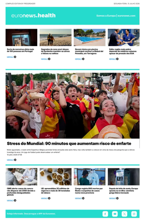 Cover of Euronews Health (Portuguese)