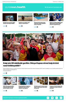 Cover of Euronews Health (Turkish) Compiled Edition