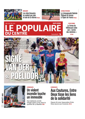 Cover of Le Populaire du Centre (Haute-Vienne)