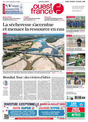 Cover of Ouest France (Caen - Bayeux - Falaise - Vire)