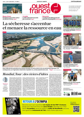 Cover of Ouest France (Chateaubriant)