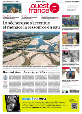 Cover of Ouest France (Loudeac / Rostrenen)