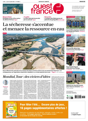 Cover of Ouest France (Manche)