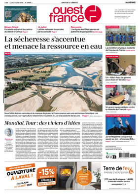 Cover of Ouest France (Mayenne)