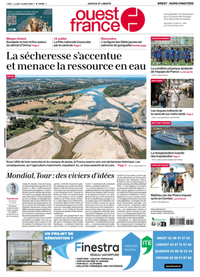 Cover of Ouest France (Nord-Finistere)
