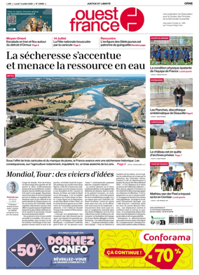 Cover of Ouest France (Orne)