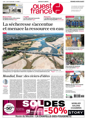 Cover of Ouest-France (Rennes Nord-Ouest)