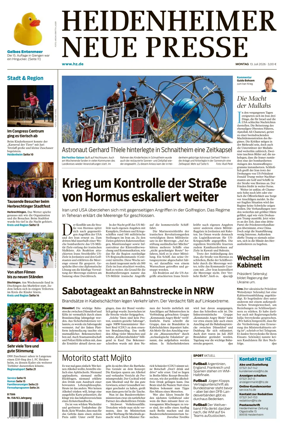Cover of Heidenheimer Neue Presse