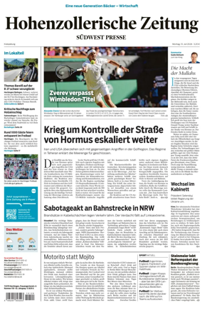 Cover of Hohenzollerische Zeitung