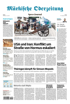Cover of Markische Oderzeitung Erkner