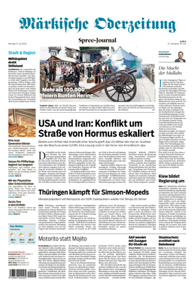 Cover of Markische Oderzeitung Spree-Journal