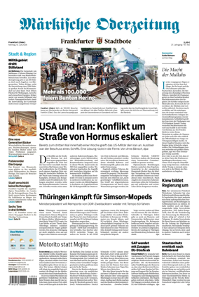 Cover of Markische Oderzeitung Frankfurt (Oder)