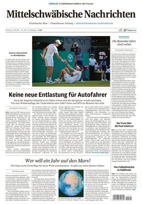Cover of Mittelschwaebische Nachrichten