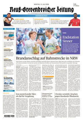 Cover of Neuss-Grevenbroicher Zeitung Neuss