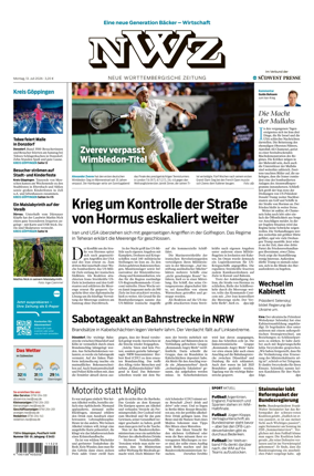Cover of NWZ – Neue Wurttembergische Zeitung