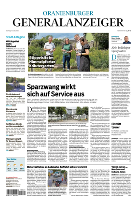 Cover of Oranienburger Generalanzeiger