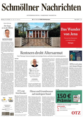 Cover of Ostthuringer Zeitung (Schmolln)