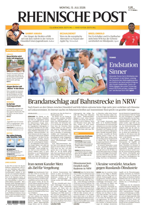 Cover of Rheinische Post - Monchengladbach and Korschenbroich