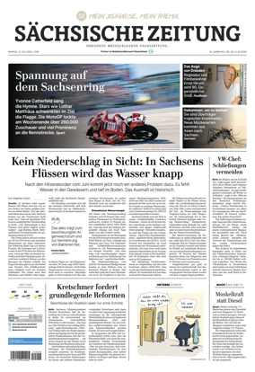 Cover of Sachsische Zeitung (Dresden)