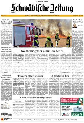 Cover of Schwabische Zeitung (Laupheim)