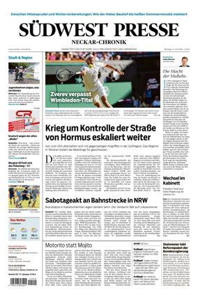 Cover of SUDWEST PRESSE - Neckar-Chronik