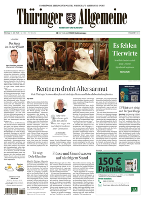 Cover of Thuringer Allgemeine (Arnstadt und Ilmenauz)