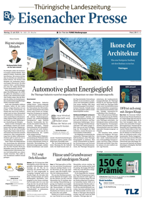 Cover of Thuringische Landeszeitung (Eisenach)