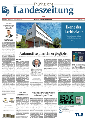 Cover of Thuringische Landeszeitung (Jena)