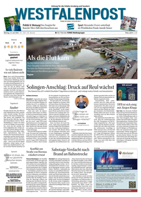Cover of Westfalenpost (Arnsberg)