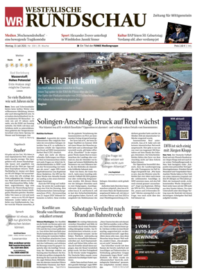 Cover of Westfalische Rundschau (Bad Berleburg Wittgenstein)