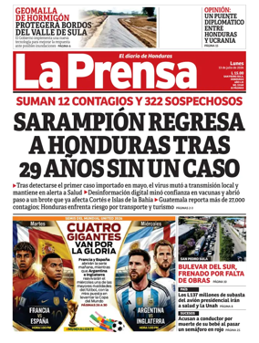 Cover of Diario La Prensa