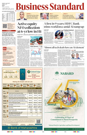 Cover of Business Standard