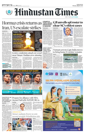 Cover of Hindustan Times Thane