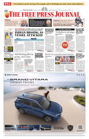 Cover of The Free Press Journal