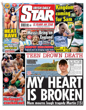 Cover of Irish Daily Star