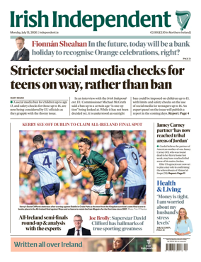 Cover of Irish Independent