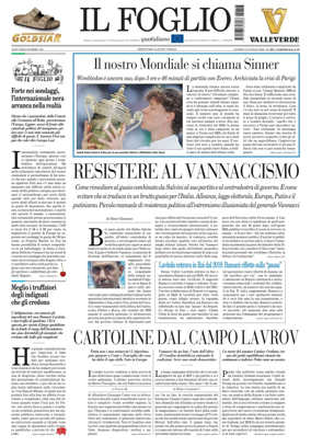 Cover of Il Foglio Quotidiano