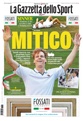 Cover of La Gazzetta dello Sport - Roma