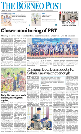 Cover of The Borneo Post (Sabah)