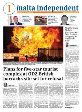 Cover of Malta Independent
