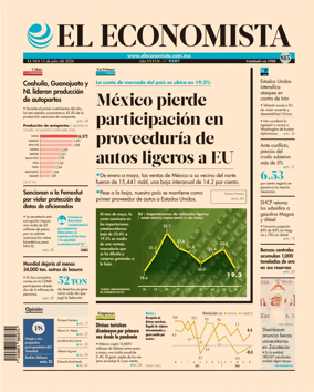 Cover of El Economista (Mexico)