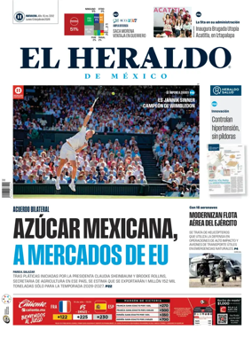 Cover of El Heraldo de Mexico