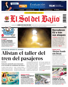 Cover of El Sol de Bajio